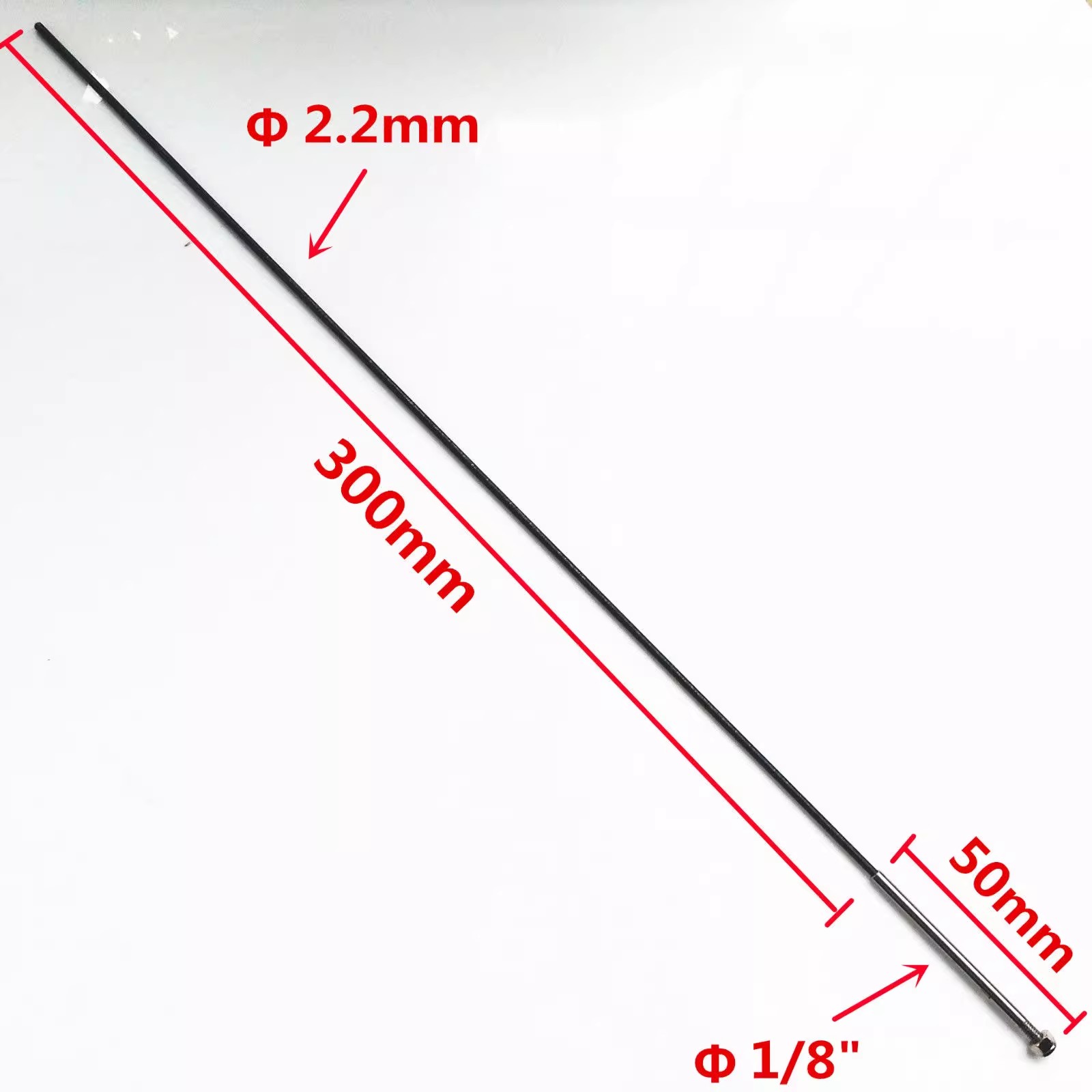3.175mm Entegre Esnek Mil 2.2  - Shaft Flex Stiff incelemesi ve fiyatı